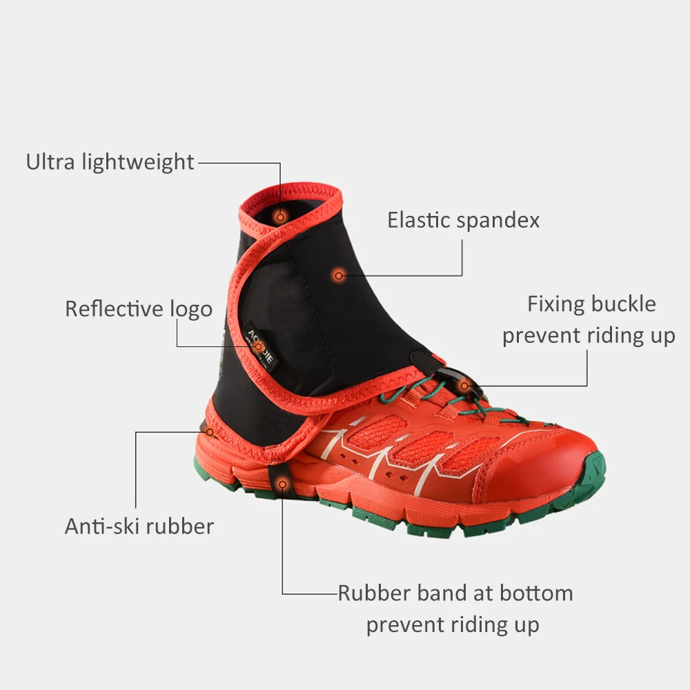 1 пара Уличная обувь покрытие лодыжки Gaiter песок защитный Gaiter низкий Trail Gaiter для мужчин и женщин Бег Прогулки марафон гетры