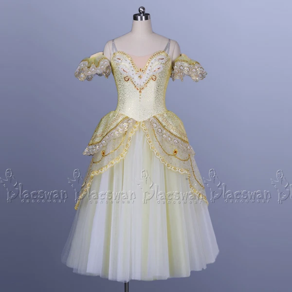 Золотое романтическое балетное платье-пачка Золушки; BT606; балетное платье-пачка для девочек; белое Романтическое Платье-пачка для женщин; детское платье-пачка для танцев - Цвет: gold