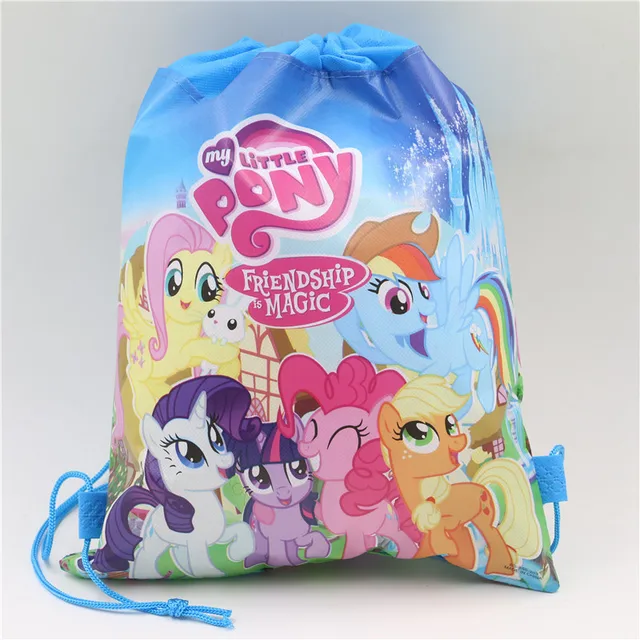 1pcs My Little Pony Non Woven Fabric Backpack Party Supplies Kids 1pcs My Little Pony Non Woven Fabric Backpack Party Supplies Kids Travel School Bag