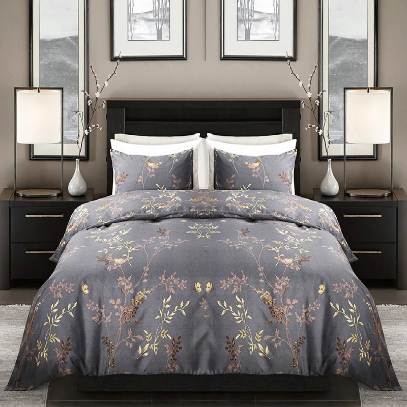 

HM Life Bedding Set Without Bed Sheets 100% Polyester Imitate Egypt Cotton Printed With Elastic Band Duvet Cover Set Queen Size
