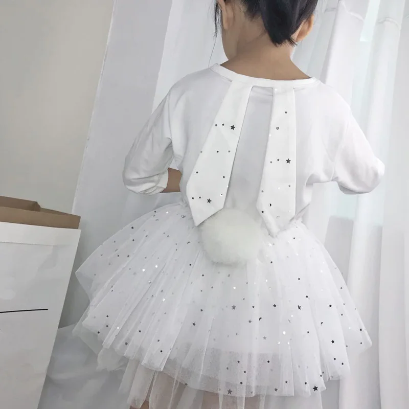 

Toddler Girls Dress 2018 Spring Autumn Baby Girls Dresses Long Sleeves Mesh Design Princess Dress Kids Clothing RT222