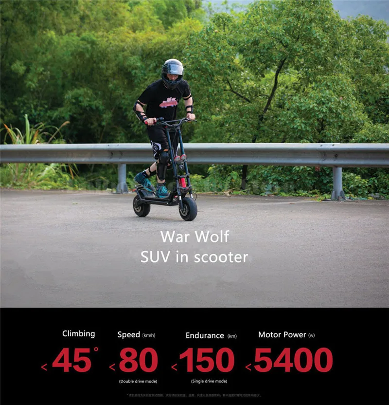 Daibot Electric Scooter 2400w 2 Wheels Electric Scooters Dual Drive 11 inch 60V Foldable Electric Offroad Skateboard For Adults  (14)