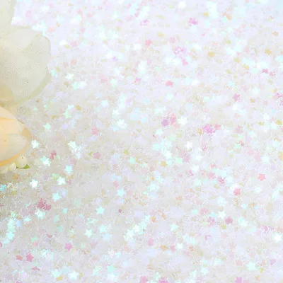 3 мм блестки ПВХ плоская вышивка «звёздочки» или «бриллианты» неупакованные блестки пайетки арт швейные принадлежности "сделай сам" Скрапбукинг блестящие конфетти 20g - Цвет: abtransparent star