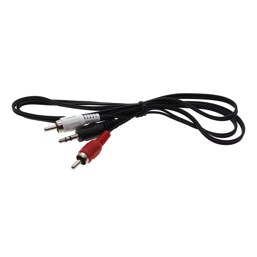 Аудио кабель дизайн 2 RCA M/M AUX 3,5 мм провод композитный стерео A/V для Hifi Mp3 около 100 см прочный