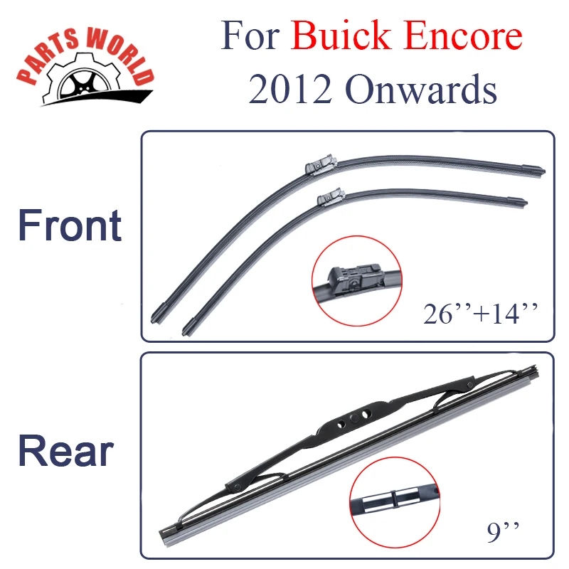 Buy Wiper Blades For Buick Encore 2012 Onwards Rubber