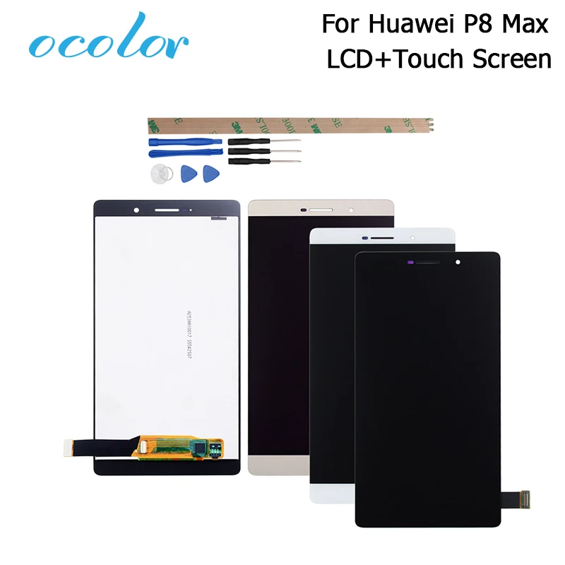 Ocolor для huawei P8 Max ЖК-дисплей Дисплей и Сенсорный экран 6 8 дюймов планшета Ассамблеи