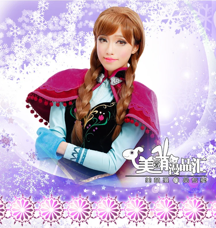 Deluxe Princess Anna Costume Newest Anna Dress Winter Wear Women Cosplay Dress on Aliexpress.com 