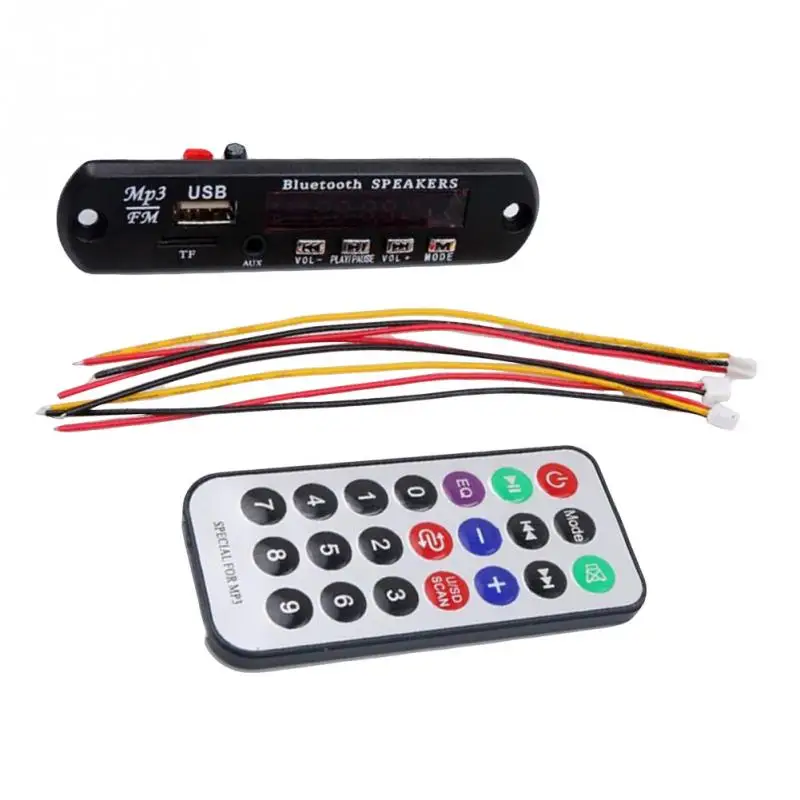 

2018 newest 1 pieces Car Accessories Wireless Bluetooth 12 V MP3 WMA Decoder Board Audio Module USB TF Radio For auto