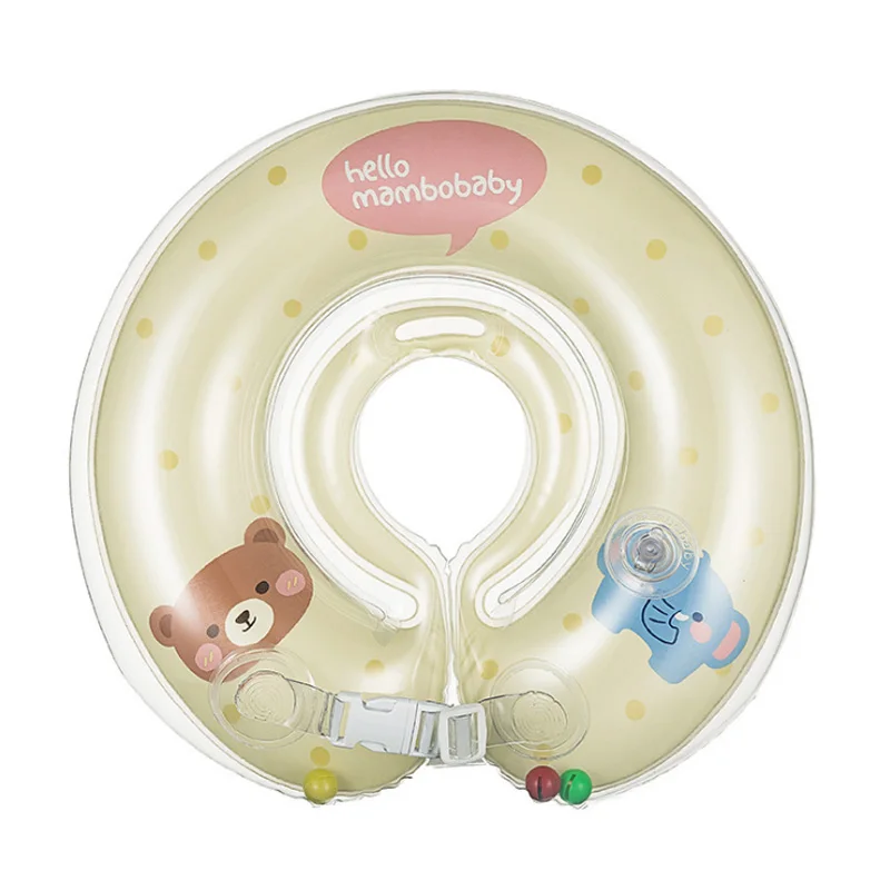 

Baby Neck Float Swimming Newborn Baby Swimming Neck Ring with Pump Gift Mattress Cartoon Pool Swim ring for 0-24month