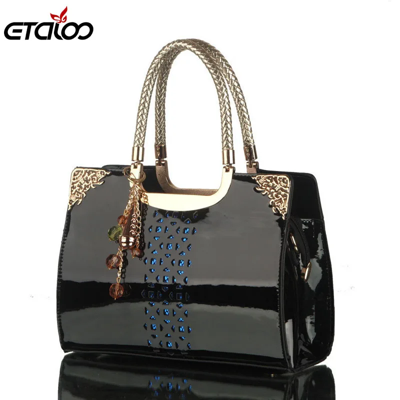 

Women leather handbags women bag the new brand handbag patent Korea fashion single shoulder bag