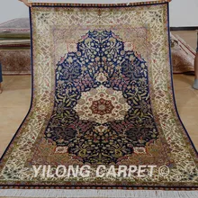 Yilong 5'x8' персидский шелковый ковер медальон vantage ручной работы традиционный ковер в восточном стиле(0202