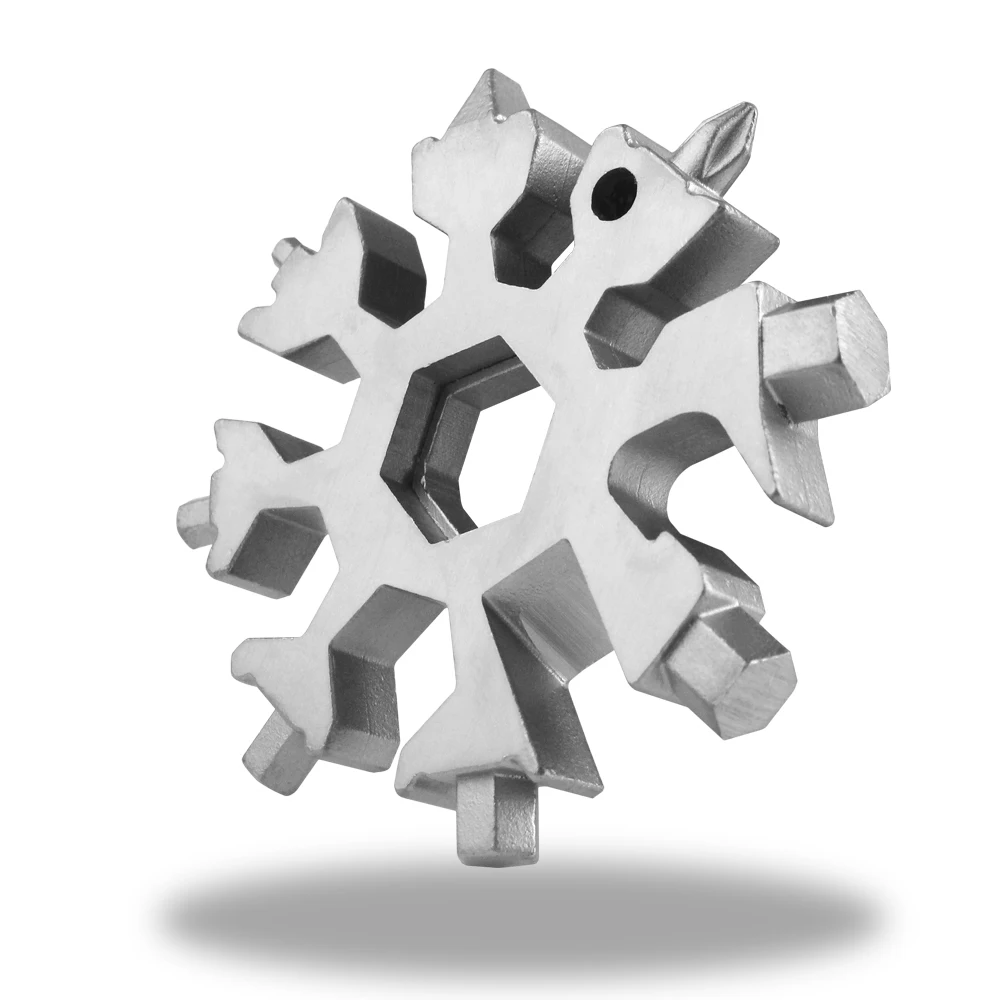 

18-in-1 multi-tool snowflake tool card Combination tool card portable outdoor EDC Tool