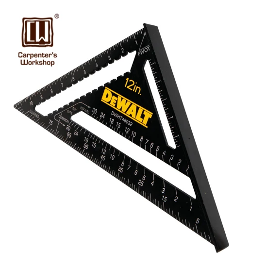 Woodworking Decoration Triangle Ruler By Square Aluminum Alloy Angle Gauge 510g Metric 30 cm