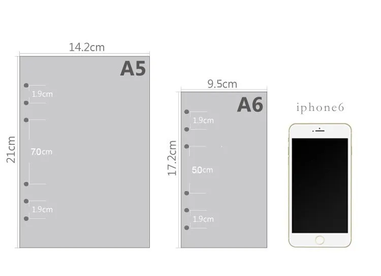 A6 Блокнот с отрывным листом, заправка спиральных переплетов, планировщик, внутренняя страница, внутренний бумажный дневник, еженедельный Ежемесячный план, чтобы сделать линейную точечную сетку