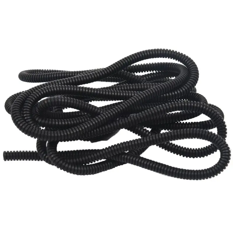 

Corrugated Wire Cable Conduit Tubing Tube Pipe 10mm OD 4M Length Black