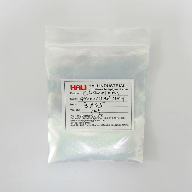 Chameleon pigment powder color moving mica pigment color flip color:green/gold/red weight:10gram nail powder nail pigment mica powder