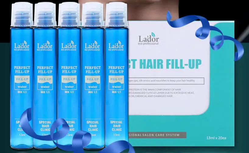 LADOR Perfect Hair Fill-up 10 шт. Кератиновое лечение волос уход за волосами и укладка сглаживание выпрямление волос Кондиционер Маска