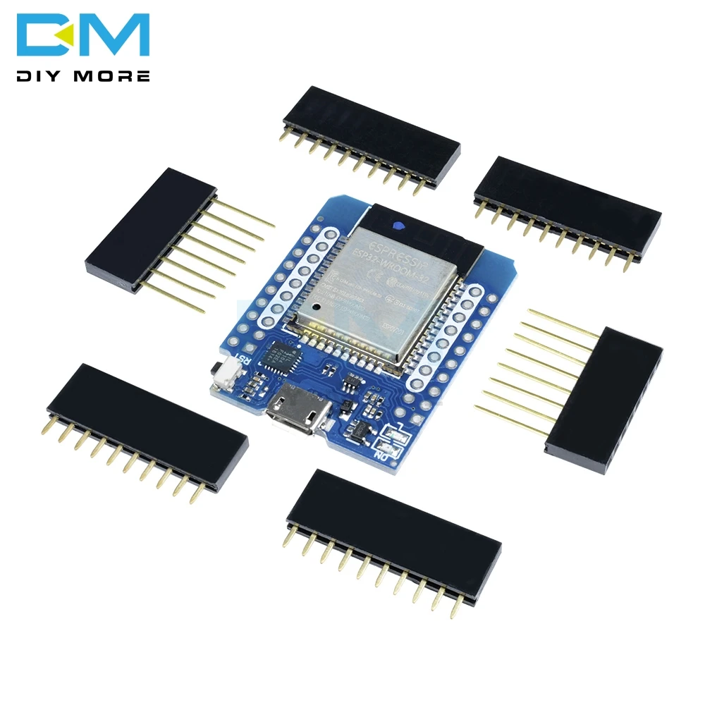 

For Wemos MINI D1 ESP32 ESP-32 ESP-32S Wireless WiFi + Bluetooth For Wemos D1 Mini Esp8266 CP2102 Board Module With Pins