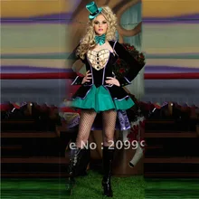 Аниме Косплей Элис в стране чудес Mad Hatter карнавальный костюм на Хэллоуин карнавальные костюмы для женщин женские вечерние маскарадные платья