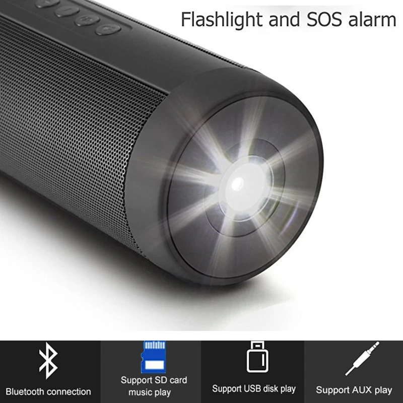 Музыкальная колонка fm радио Bluetooth динамик водонепроницаемый портативный