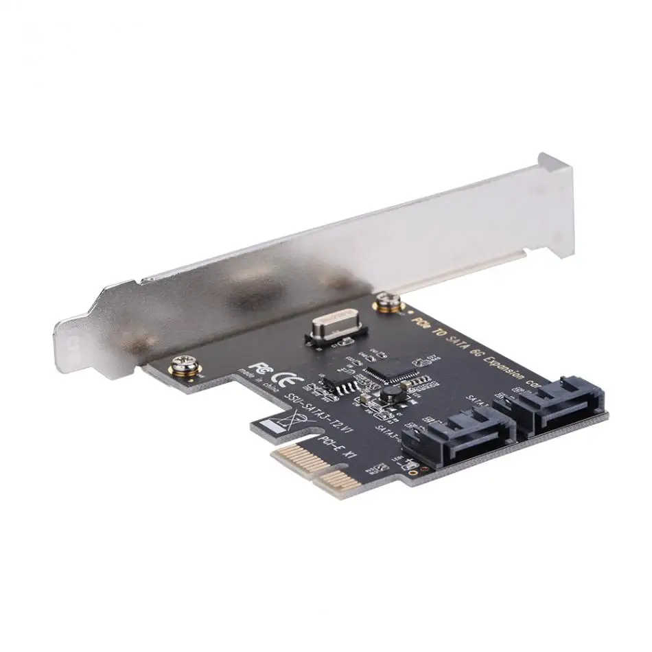 1X 4X 8X 16X карт PCI-E PCI Express SATA 3,0 2-Порты и разъёмы SATA III SSD SATA 6 Гбит адаптер расширения Панели расширительные платы