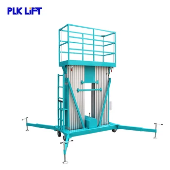 

Electric Hydraulic Aerial Aluminum Dual Mast Man Lift Work Platforms