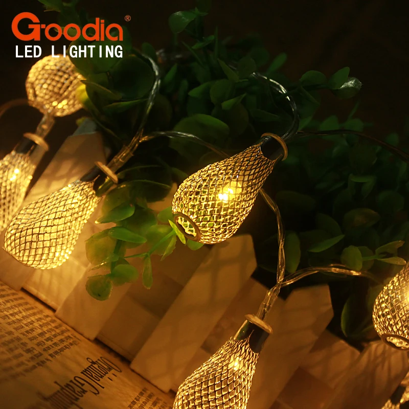 

3.5M Rain Drops Design LED String Light Home Decorative Wedding Garland Lamp/luminarias/chandelier baterry aa Fairy lamp