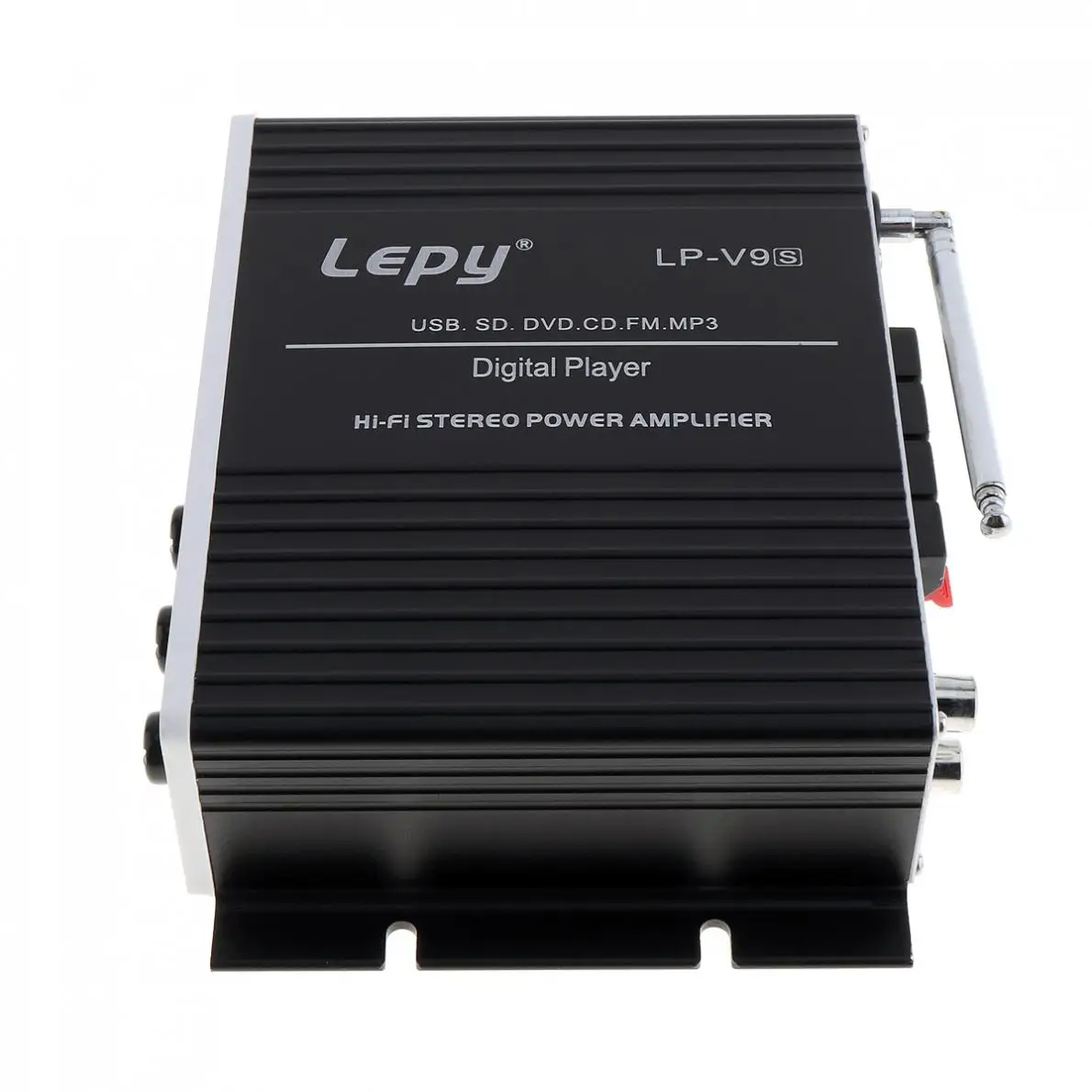 LEPY V9S цифровой 2CH 20 Вт x 2 Bluetooth Hi-Fi аудио плеер Автомобильный усилитель fm-радио стерео плеер Поддержка SD USB MP3 DVD вход