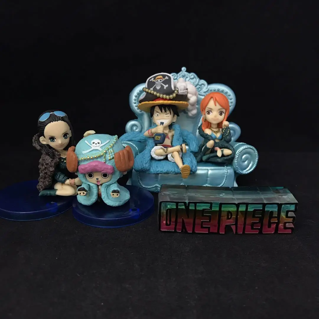 

5pcs/set 20th anniversary One Piece Luffy nami robin Action figure toys collection doll Christmas gift