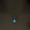 Luminous Glowing In The Dark Moon Lotus Flower Shaped Pendant Necklace For Women Yoga Prayer Buddhism Jewelry ► Photo 2/6