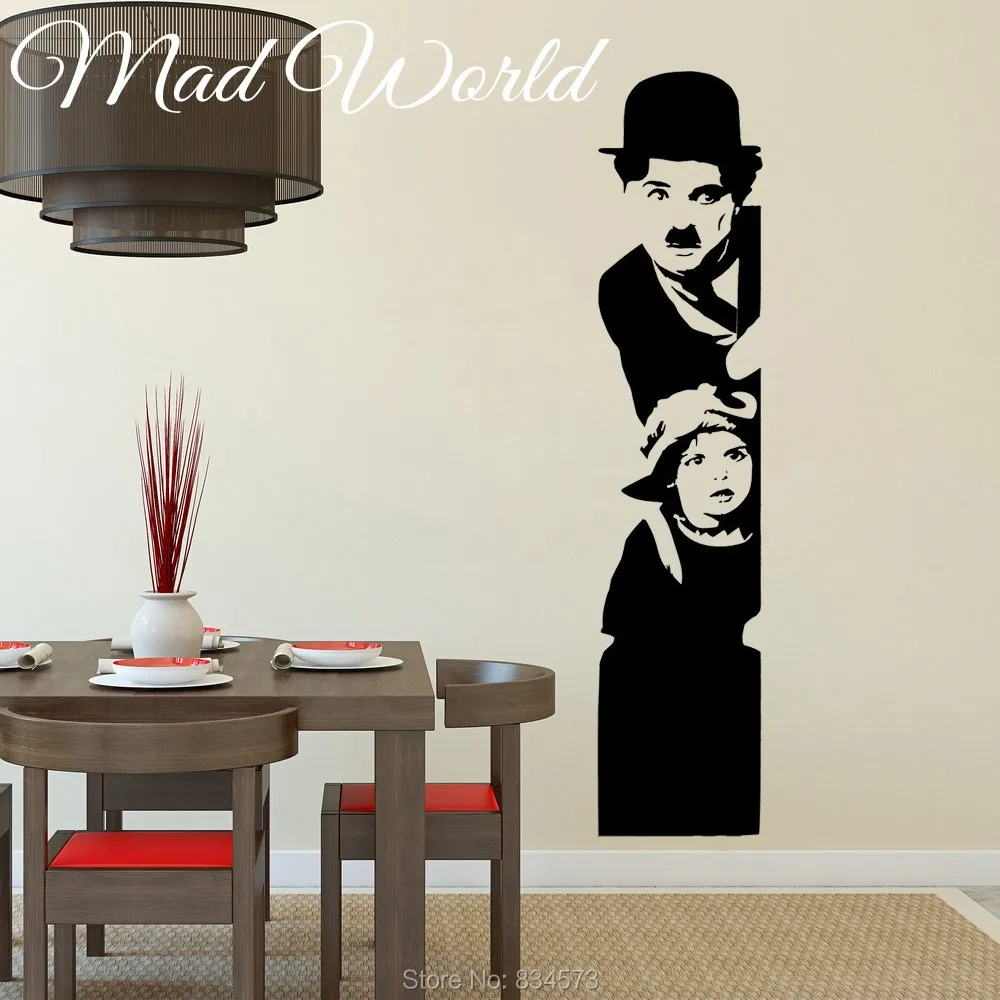 Mad World Famous Comedy Celebrity Silhouette Wall Art Stickers Wall