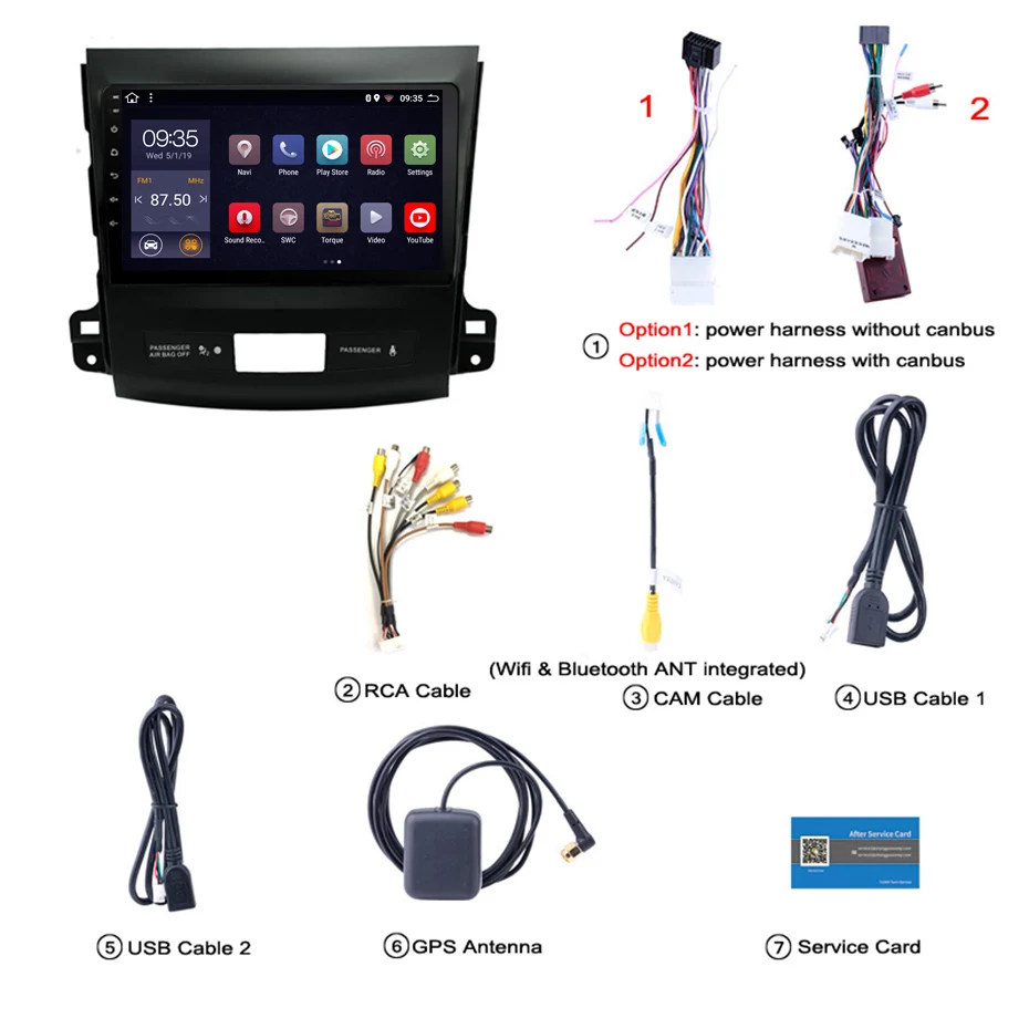 Flash Deal 9 inch 2.5D IPS HD multi-touch screen Android8.1 2G RAM 32G ROM NAVI with BT USB WIFI SWC for Mitsubishi Outlander 2006-2012 2