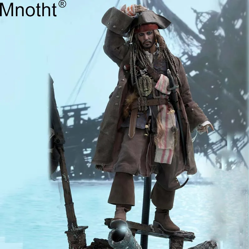 

Mnotht 1/6 DX15 Pirates of The Caribbean Dead Men Tell No Tales/Salazar's Revenge Action Figure Captain Jack Sparrow Toy Set m3n