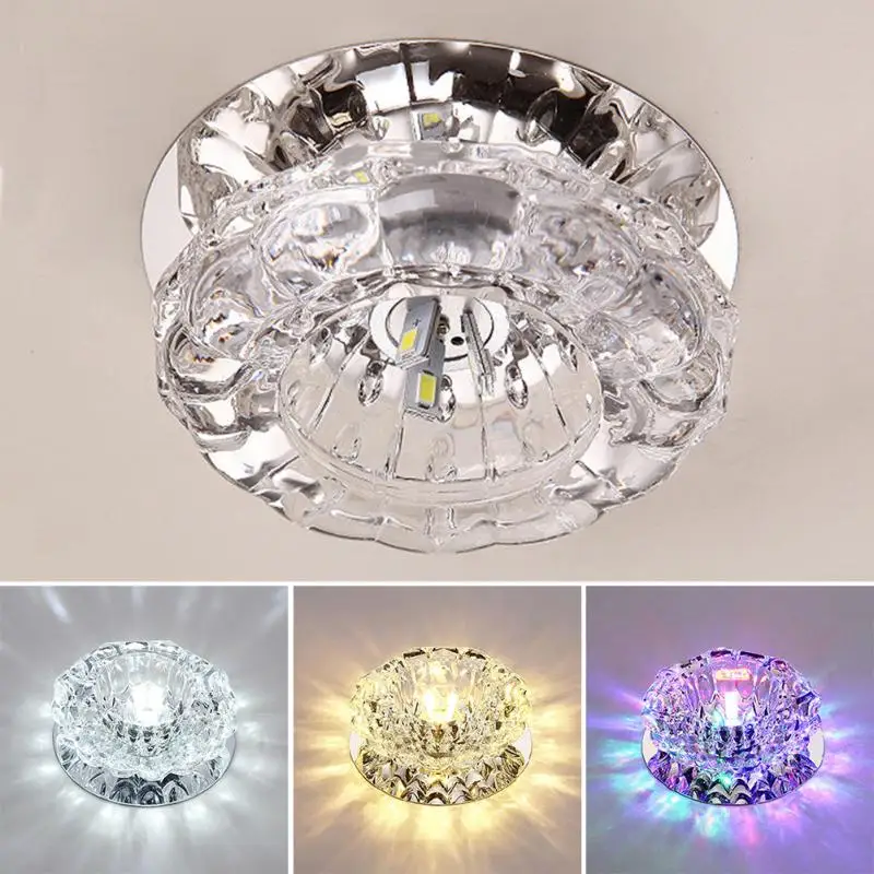 Boating Round Semi Flush Ceiling Light Fitting Colorful