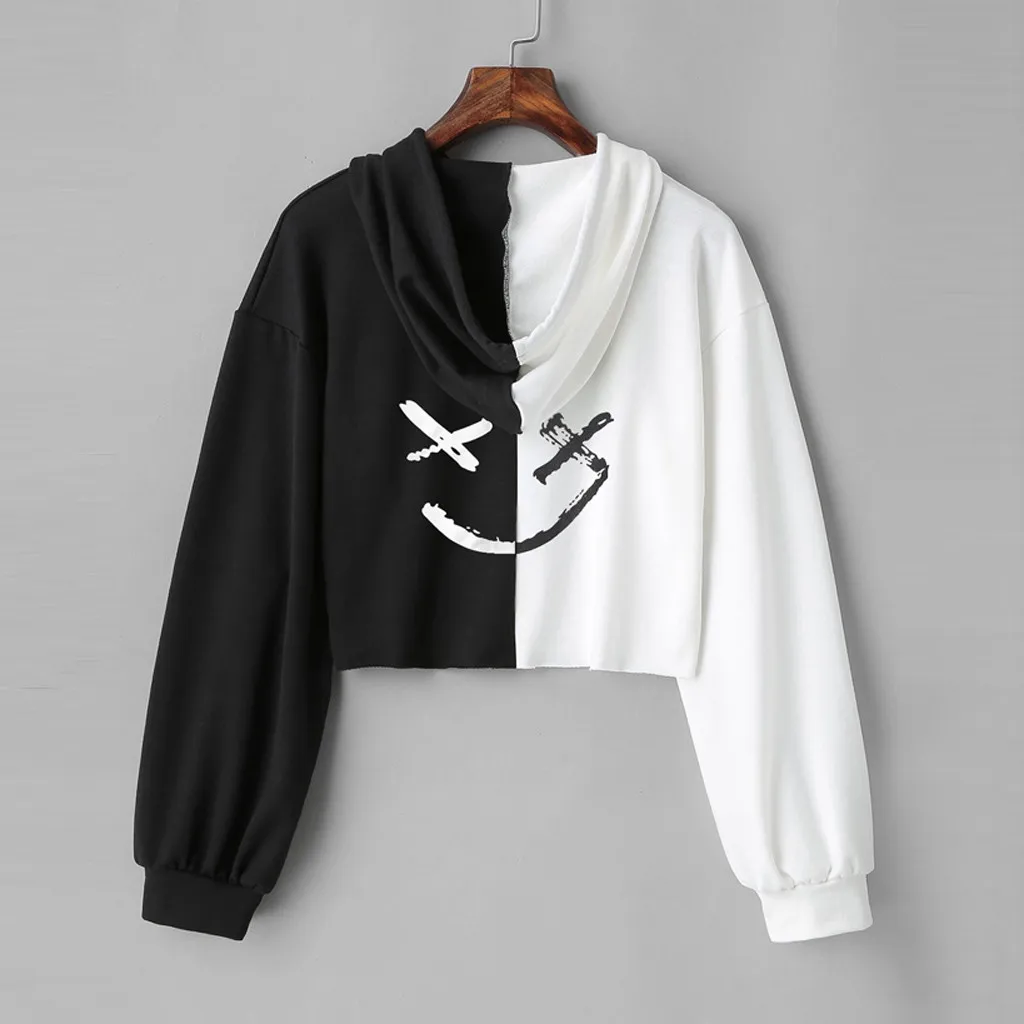 

Streetwear Hoodies Harajuku Unisex Long Sleeve Teens Smiling Face Fashion Print Hoodie Sweatshirt Moletom Masculino sudadera muj