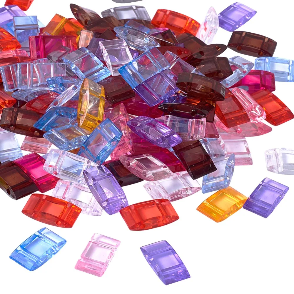 500g Two Hole Acrylic Multi Strand Links for Jewelry Making DIY