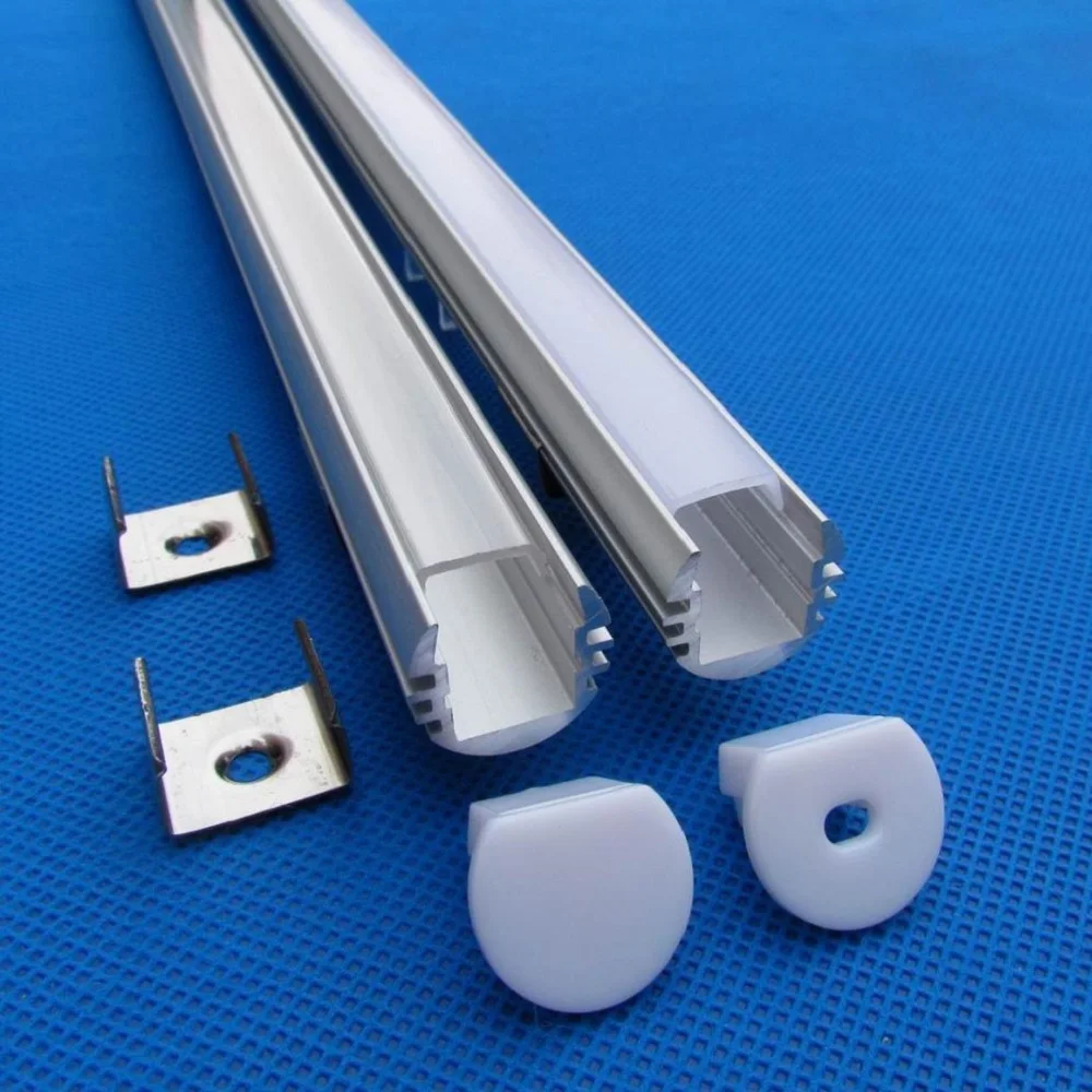10pcs x 2500mm Round corner Led Aluminum Channel with Milky diffuser