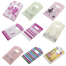 50 шт./лот мини пластиковые подарочные пакеты для подарочной Сумки 9x15 см сумки для покупок оптом