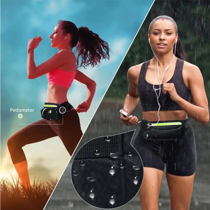 Unid 1 PC bolsa para correr deportes botella de agua soporte al aire libre cintura bolsa de Nylon riñonera hombres mujeres deporte gimnasio Fitness teléfono Correa bolsa nuevo