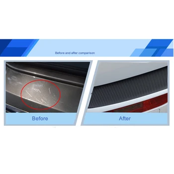 

Car Rear Bumper Sill Protector Plate Carbon Fibre Sticker Car Styling For Toyota Corolla Vios Prius Levin Corolla-EX Yaris L
