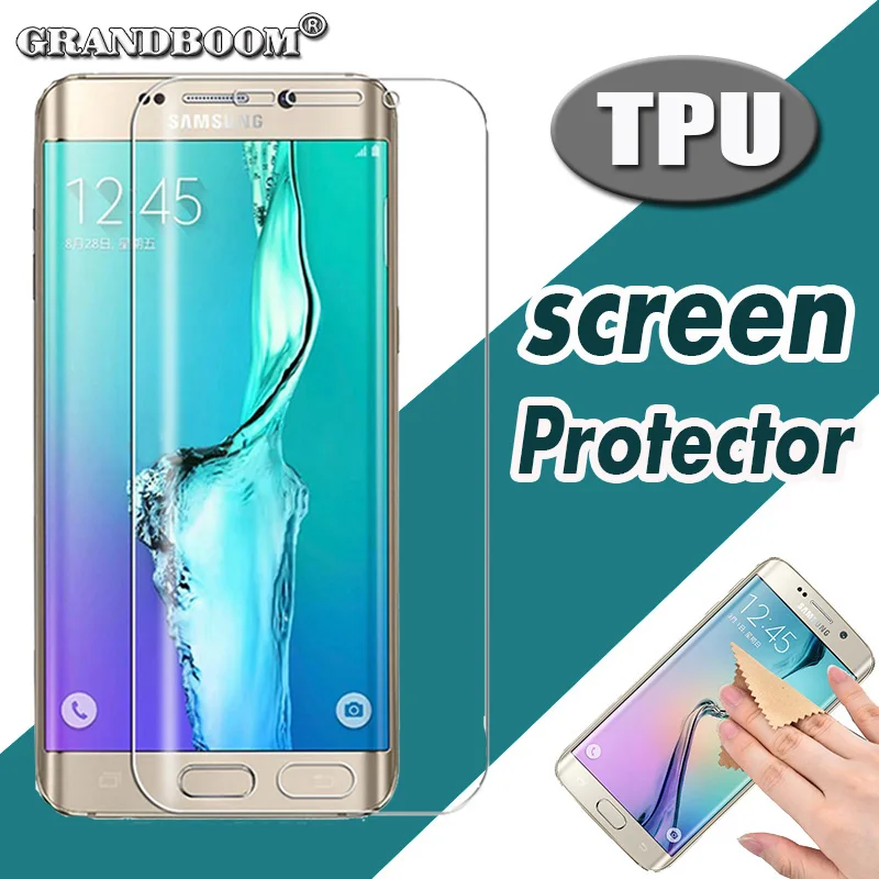 

GRANDBOOM Full Cover TPU Screen Protector For Samsung Galaxy S6 S7 Edge S8 Plus For iPhone 7 plus 6 6S TPU Soft Film 100pcs/lot