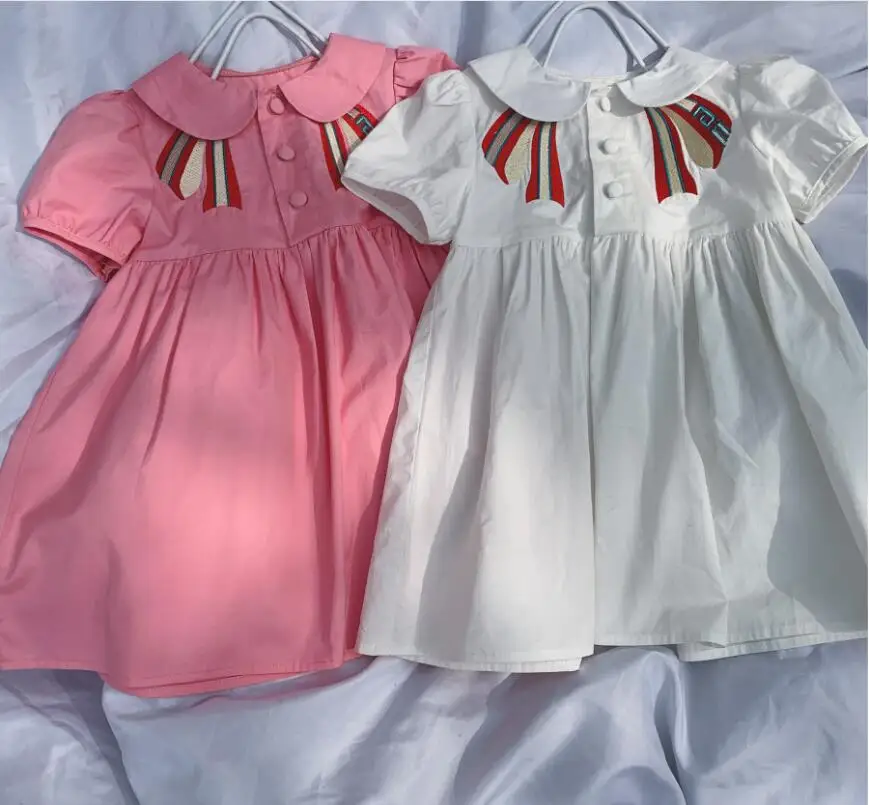 Розничная, новинка года, летнее Хлопковое платье в консервативном стиле для маленьких девочек милое детское платье принцессы