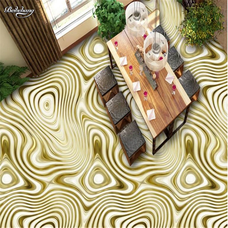 

beibehang Custom large-scale mural art glass abstract pattern floor thickening environmental waterproof pvc wear-resistant film