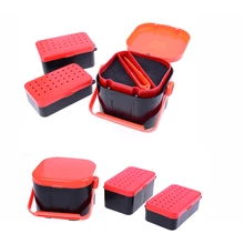 Многофункциональная 2 коробка рыбака с отсеками пластиковая червь земляной приманка муха Карп Рыболовная Снасть коробка аксессуары 3 размера