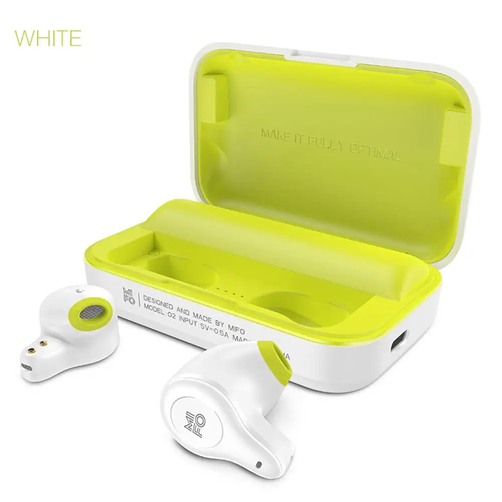 

Mifo O2 Bluetooth Earphone Wireless Bluetooth Headset Dual In-ear TWS Mini Sport Running IPX5 Waterproof Earphones Charging Box