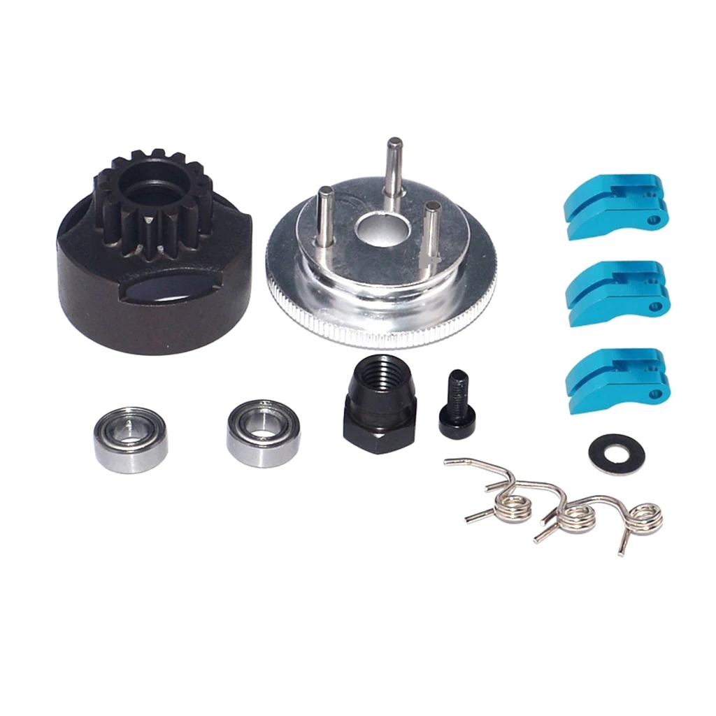 Exhaust Pipe & Flywheel Assembly Clutch for 1/8 HSP Hobao HPI VX RC Car Parts