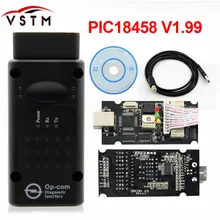 OP COM V1.59 V1.95 مع PIC18F458 رقاقة أداة تشخيص OpCom V1.59 Can حافلة أداة تشخيصية لأوبل الشحن أسرع