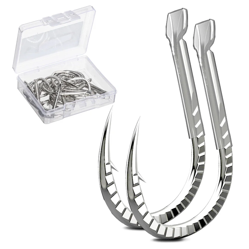 

DONQL 5 Pcs/lot Single Barbed Fishing Hooks 10#12#14#16# Steel Alloy Fish Scale Freshwater Carp Fishhooks Bait Offset Hook Kit