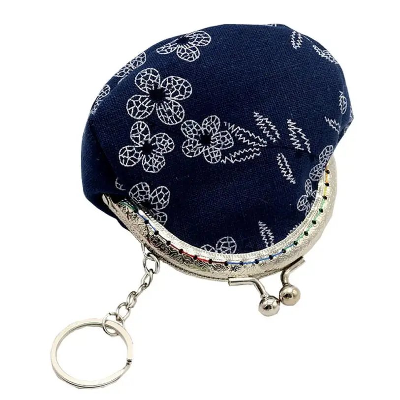 Femme Portefeuile кошелек женский винтажный цветочный кошелек держатель для карт портмоне клатч сумочка женская Повседневная Carteira - Цвет: Синий