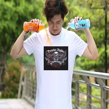 

Jackhouse 1PC Polyester Waterproof Men Skull Head O-Neck T Shirt Short Sleeve Hydrophobic Anti-fouling T Shirt Brand Clothing